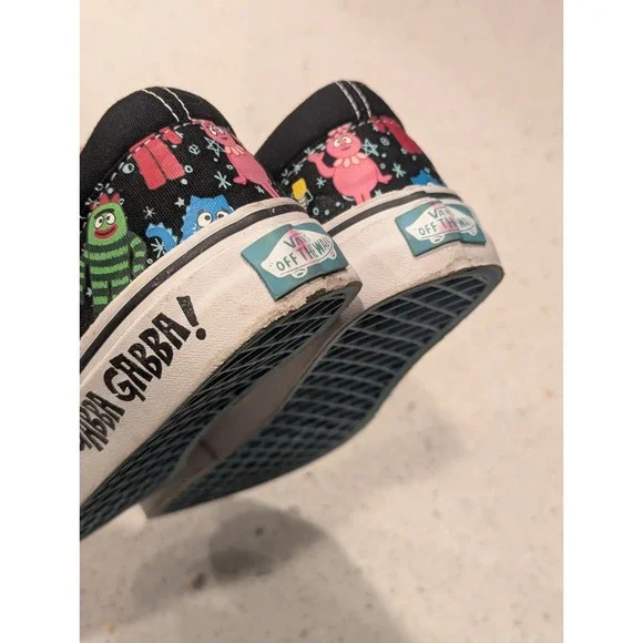 RARE Yo Gabba Gabba Vans Kids Shoes Unisex Size 3.5  Excellent Condition Slip On - Picture 11 of 11